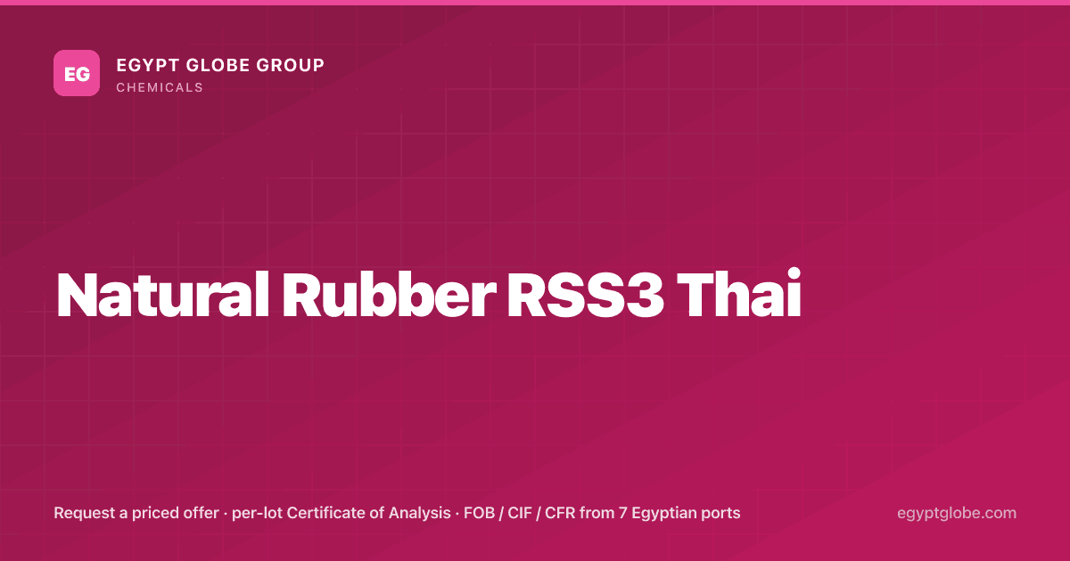 Rubber Rss3 Natural Rubber RSS3 Thai · Egypt Globe Group